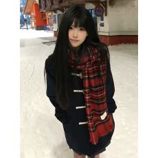 批发jk学院风校供感毛呢外套牛角扣大衣女秋<b class='q'>冬</b>季日系中长制服