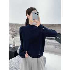 批发半高领长袖纯色针织衫套头女显瘦百搭打底衫毛衣上衣秋冬新款