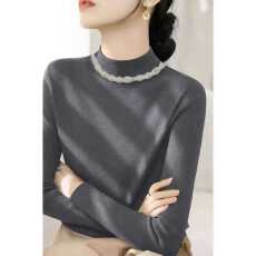 批发真现huo❤️时尚休闲<b class='q'>妈妈装</b>针织衫女高领冬装新款气质百搭毛衣
