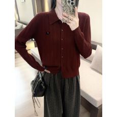 批发真现huo❤️松弛感宽松显瘦爱心刺绣针织开衫<b class='q'>女士</b>早春秋款极简风