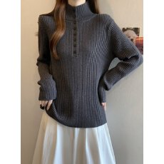 批发真现huo❤️大码黑色半高领针织打底衫女内搭秋冬胖mm遮肉新款