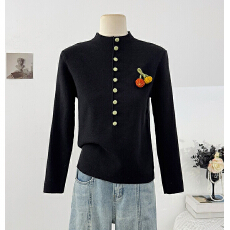 批发真现huo❤️少女初中高中学生秋冬季半高领针织衫大<b class='q'>童</b>学院风加厚