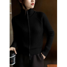 批发高端女装2025新款长袖<b class='q'>高领</b>条纹针织衫休闲百搭<b class='q'>打底衫</b>女