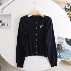 批发miu系香风套装~若潮<b class='q'>大码</b>女装2026春季新款针织毛衫两件套