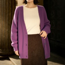 批发高端女装新款宽<b class='q'>百搭</b>毛衣<b class='q'>外套</b>温柔上衣慵懒风针织开衫