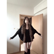 批发秋冬穿搭<b class='q'>韩版</b>毛领开衫针织上衣显瘦内搭打底衫热辣短裤三件套