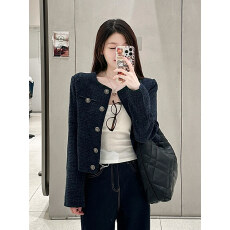 批发正肩小香风外套女短款2026春秋新款小个子超好看千金名媛气质上衣