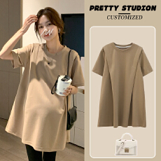 批发孕妇装夏款插肩t恤夏季韩版宽松显瘦短袖潮妈夏季T恤上衣