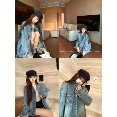 批发实拍 小众时尚休闲<b class='q'>牛仔</b>外套男女同款百搭<b class='q'>夹克</b>上衣