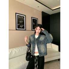 批发实拍 <b class='q'>春</b>新款复古随性腔调牛仔立体水洗外套