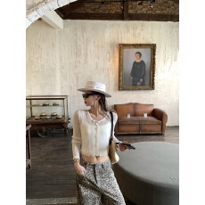 批发实拍 白色<b class='q'>针织</b>防晒<b class='q'>开衫</b>薄款长袖辣妹豹纹长裤牛仔裤套装