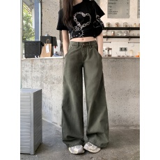 批发十三行品质 低腰宽松垂感休闲工装阔腿牛仔<b class='q'>裤</b>