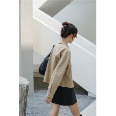 批发工装夹克<b class='q'>外套</b>女2025春秋季新款短款小个子薄款学生<b class='q'>百搭</b>长袖上衣潮