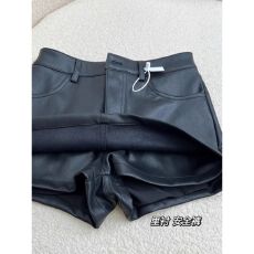批发黑色PU皮裙半身裙<b class='q'>女</b>秋冬季高腰显瘦百搭A字包臀裙性感辣妹短<b class='q'>裙裤</b>