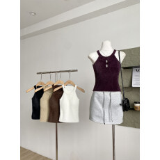 批发冬季<b class='q'>新款</b>韩版时尚高级感仿水貂毛背心<b class='q'>女</b>修身显瘦小众上衣潮