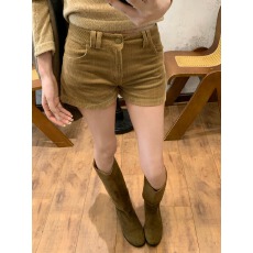 批发原版 大码秋冬胖MM德拉甜辣风设计感灯芯绒休闲<b class='q'>短裤</b><b class='q'>女</b>秋冬