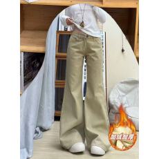 批发原版加绒阔腿<b class='q'>裤</b><b class='q'>宽松</b>牛仔<b class='q'>裤</b>2025年新款女高腰老爹<b class='q'>裤</b>大码女胖mm<b class='q'>显瘦</b>