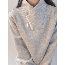 批发美式斜拉链卫衣<b class='q'>男</b>女同款秋冬<b class='q'>长袖</b><b class='q'>T</b><b class='q'>恤</b>重磅保暖内搭上衣ins