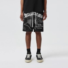 批发美式篮球运动短<b class='q'>裤</b>夏季新款ins潮牌复古休闲宽松直筒五分<b class='q'>裤</b>中<b class='q'>裤</b>