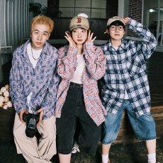 批发字母长袖<b class='q'>衬衫</b>日系港风ins宽松<b class='q'>衬衣</b>男生夏季潮流百搭休闲外套