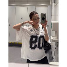 批发潮牌夏季宽松五分袖2026年新款网红潮流ins简约印花上衣