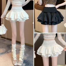批发芭蕾风<b class='q'>半身裙</b>女夏季韩版2026新款高腰显瘦设计感甜辣蛋糕蓬蓬短裙