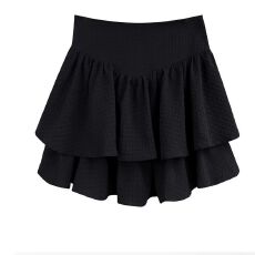 批发法式收腰蓬蓬裙<b class='q'>半身裙</b>女夏季设计感高腰显瘦蛋糕裙防走光a字短裙