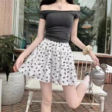 批发设计感蕾丝蝴蝶结半身裙女夏季2026新款甜美<b class='q'>高腰</b>显瘦A字蛋糕<b class='q'>短裙</b>