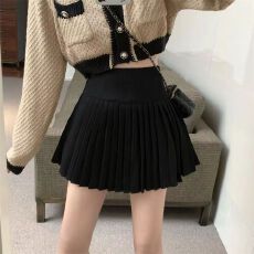 批发学院风白色小个子百褶裙女夏季新款防走光<b class='q'>半身裙</b>高腰显瘦<b class='q'>短裙</b>裙子