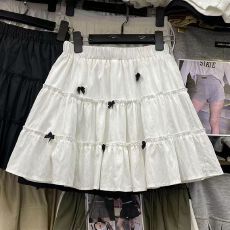批发韩系蝴蝶结设计甜美蓬蓬裙女2026夏季高腰显瘦蛋糕a字半身裙<b class='q'>短裙</b>