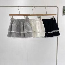 批发大码胖mm韩系纯欲甜辣荷叶边半身<b class='q'>短裙</b>女夏季显瘦宽松松紧腰蛋糕裙