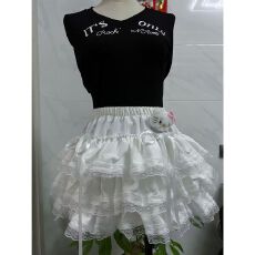 批发芭蕾蛋糕少女甜美小个子花边蝴蝶结<b class='q'>半身裙</b>显瘦蓬蓬裙南瓜超仙