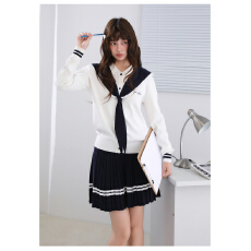 批发海军领针织衫裙子套装JK少女2025早秋新品原创学院可拆卸领子
