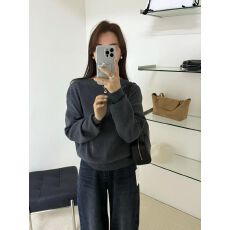 批发2025秋冬韩版撞色条纹长袖<b class='q'>针织衫</b>女一字领斜肩露肩性感毛衣上衣