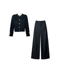 批发avenement/鱼骨毛衣/精致设计感立体线条羊毛小香风毛衣外套女<b class='q'>冬</b>