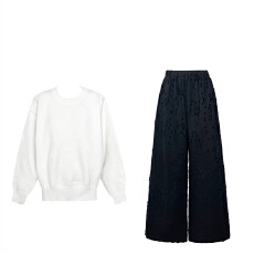 批发Xzz charmingl 返场row风羊毛针织衫双版本V领/圆领毛衣女<b class='q'>冬</b>