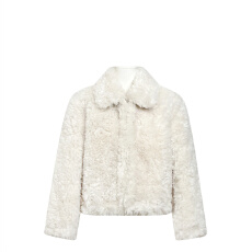 批发韩系高级感别致时尚毛毛外套女<b class='q'>冬</b>季2025新款小众减龄宽松开衫上衣