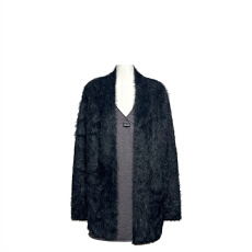 一整套ootd穿搭套装高级感显气质吊带连衣裙毛茸茸保暖开衫外套女