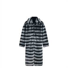 批发阿勒泰风穿搭保暖长款毛毛外套女<b class='q'>冬</b>季新款氛围感时尚显瘦V领大衣