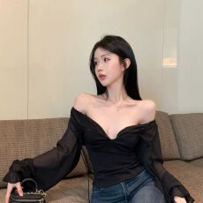 法式复古系带灯笼袖衬衫女秋季收腰显瘦辣妹上衣独特绝美鱼骨衬衣