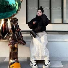 批发2025年<b class='q'>新款</b>超好看时尚休闲质感<b class='q'>半身裙</b>女韩系穿搭秋冬款廓形裙子女