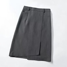 批发不规则灰色<b class='q'>半身裙</b>女春夏百搭中长款一步裙子半裙a字裙<b class='q'>职业</b>包臀裙