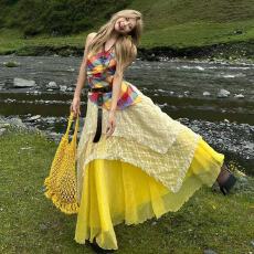 批发新疆川西云南旅游度假抹胸吊带连衣裙子夏季2026新款长裙套装