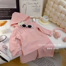 批发糯唧唧超柔软<b class='q'>春</b>季两件套连帽衫2025新款韩版女童休闲洋气套装