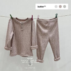 批发男<b class='q'>女</b><b class='q'>童</b>高弹坑条绵绒纯色家居服宝宝透气<b class='q'>睡衣</b>套装秋衣秋裤两件套