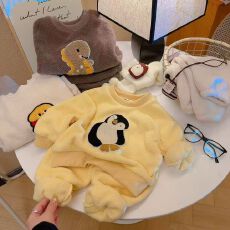 批发新款儿童<b class='q'>睡衣</b>保暖套装秋冬男<b class='q'>女</b><b class='q'>童</b>加厚家居服宝宝加绒居家套装