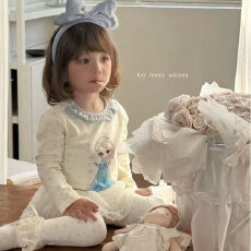 批发儿童秋冬秋衣秋裤女宝宝卡通公主<b class='q'>睡衣</b>裤套装长袖长裤家居服<b class='q'>童装</b>潮