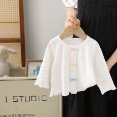 批发2025新款<b class='q'>婴儿</b>女宝宝韩系针织小衫春季长袖T恤春秋外穿女童上衣薄