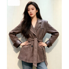 批发2025秋<b class='q'>冬</b>新款韩版宽松显瘦百搭撞色长袖外套女设计感小众上衣