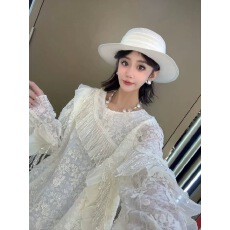 批发2025冬季新款小众设计感宽松显瘦气质百搭减龄蕾丝拼接长袖<b class='q'>衬衫女</b>